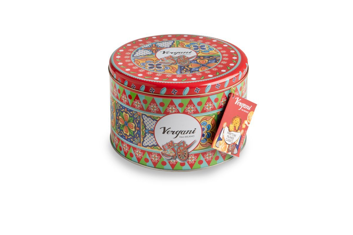 Panettone Italiano Artesano Vergani Lata Classico 750 grs