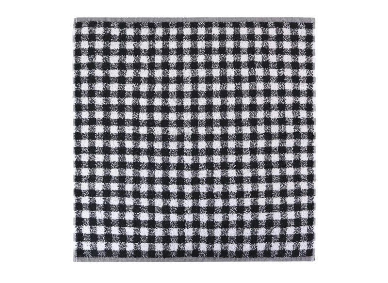 Paño de cocina algodón rizo Negro Pure Square Vichy 50x50