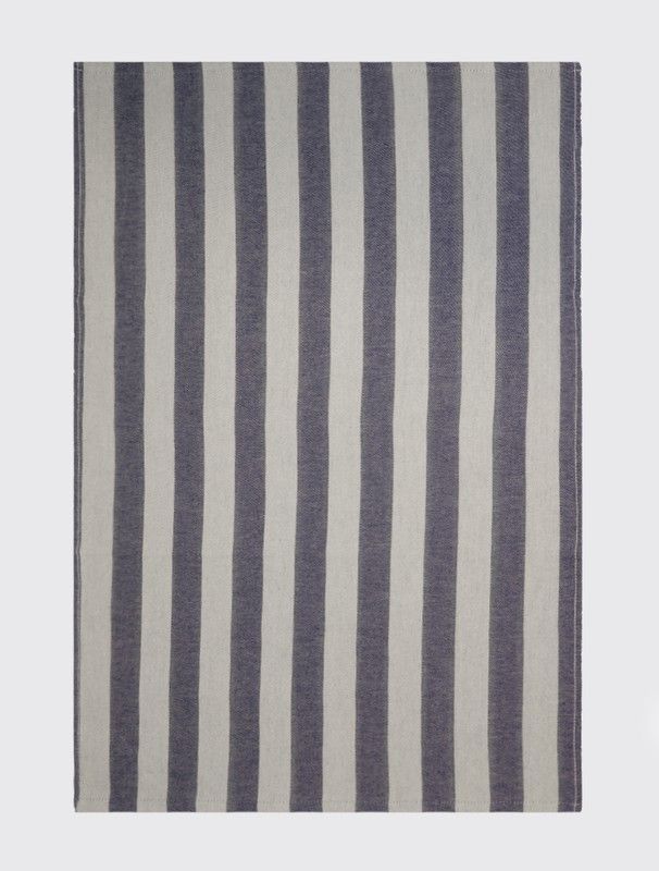 Paño de cocina algodón sarga Azul Pat 50x70