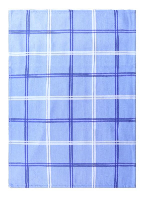 Paño de cocina algodón sarga Azul Pure Squares 50x70