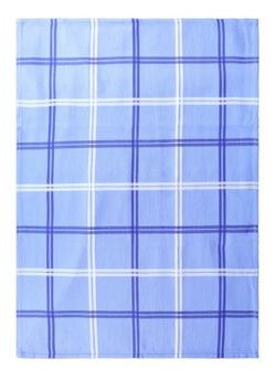 Paño de cocina algodón sarga Azul Pure Squares 50x70