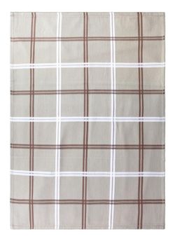 Paño de cocina algodón sarga Beige Pure Squares 50x70