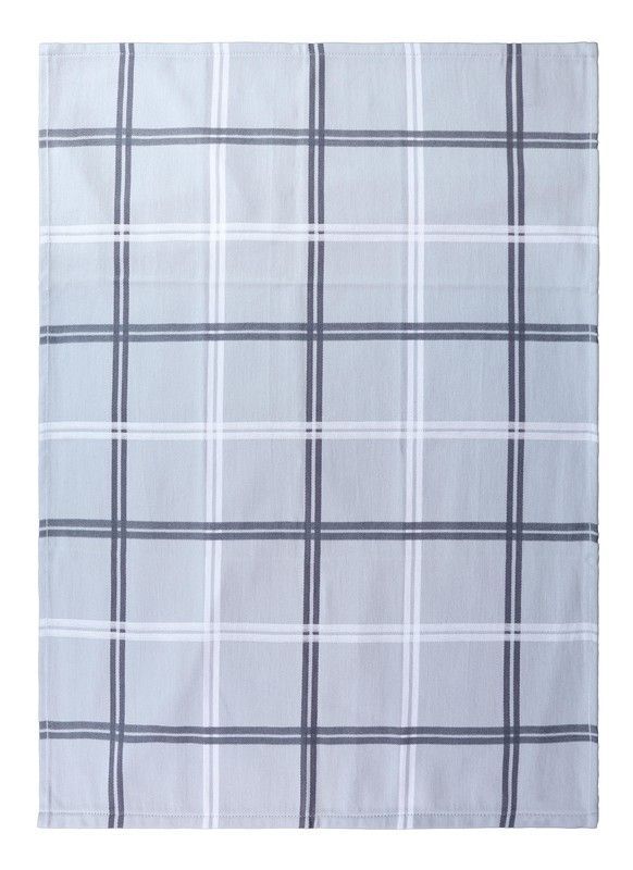 Paño de cocina algodón sarga Gris Pure Squares 50x70