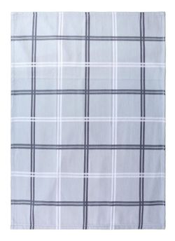 Paño de cocina algodón sarga Gris Pure Squares 50x70