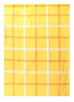 Paño de cocina algodón sarga Naranja Pure Squares 50x70