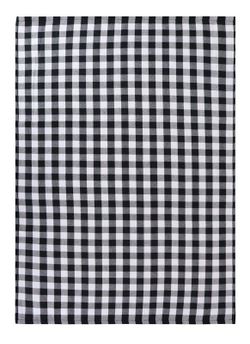 Paño de cocina algodón sarga Negro Pure Square Vichy 50x70