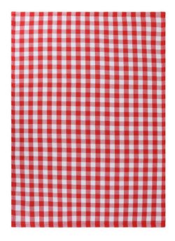 Paño de cocina algodón sarga Rojo Pure Square Vichy 50x70