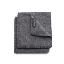 Paños de cocina de Microfibra Set de 2 30x30 cm Gris Oscuro Brabantia