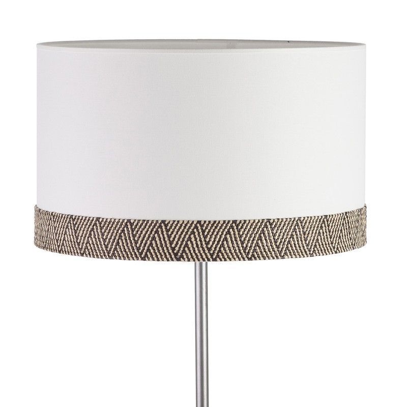 Pantalla de algodón en blanco y negro, Ø 40 x 24 cm