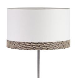 Pantalla de algodón en blanco y negro, Ø 40 x 24 cm