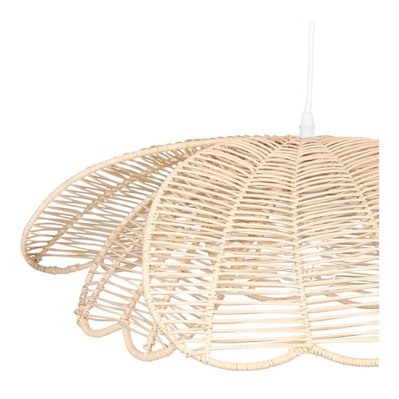 Pantalla de ratán en natural, Ø 55 x 20 cm | Julius