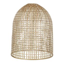 Pantalla de ratán y metal en natural, Ø 56 x 67 cm | Saipan