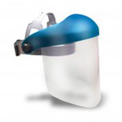 Pantalla Facial Policarbonato A20 Con Visera Azul A20az,Ó Verde A20v Clase Optica I