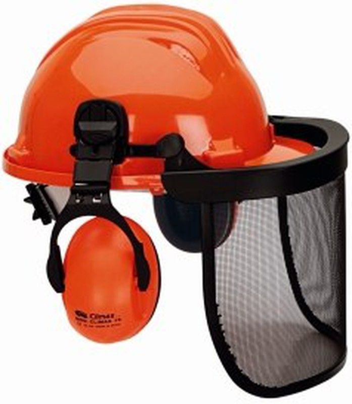 Pantalla protectora metal+c asco+ orejera Climax 437 Complet