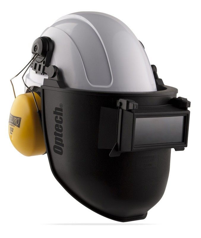 Pantalla soldadura Casco Optech Steelpro | Visor abatible tono 11