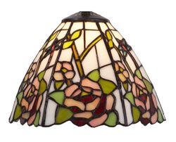 Pantalla Tiffany blanca Serie Compact diámetro 20cm