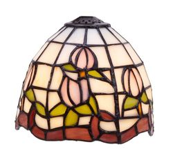 Pantalla Tiffany marrón Serie Compact diámetro 18cm