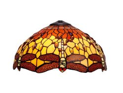 Pantalla Tiffany Serie Belle Amber diametro 41 cm.