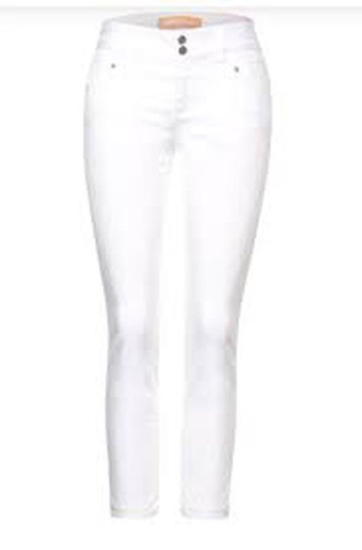 Pantalón 5 bolsillos tobillero Street One White