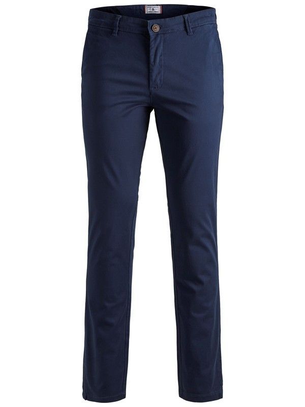 Pantalón algodón elástico con bolsillo francés Jack & Jones Navy Blazer
