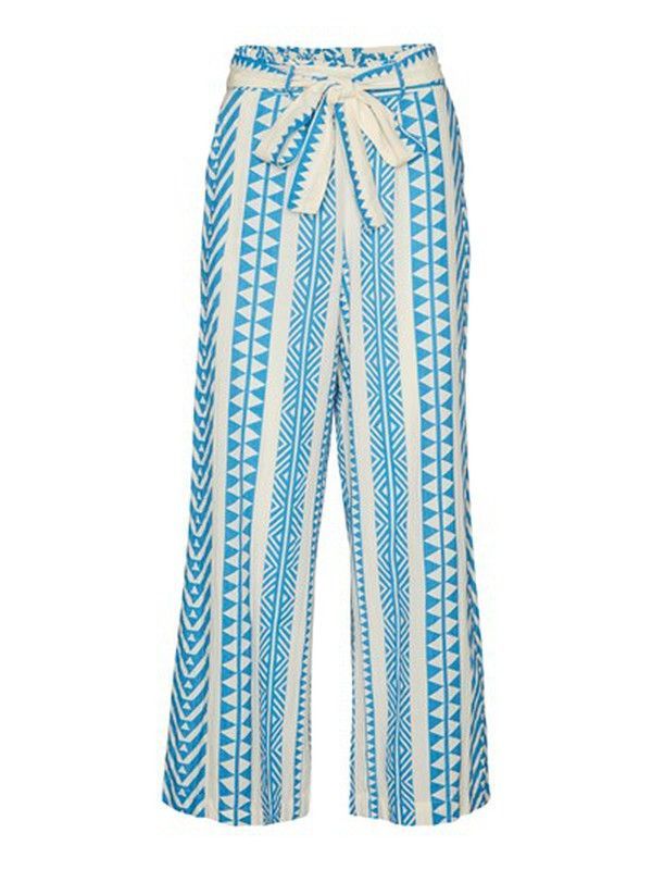 Pantalón ancho con cenefas Vero Moda Birch