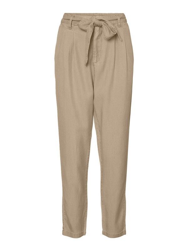 Pantalón ancho con cinturón Vero Moda Silver Mink