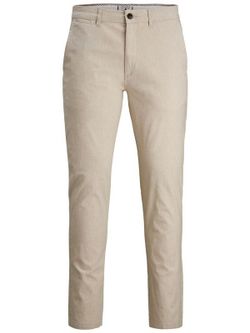 Pantalón básico elástico Jack & Jones White Pepper