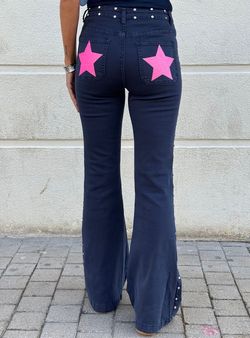 Pantalón campana Stars azul marino