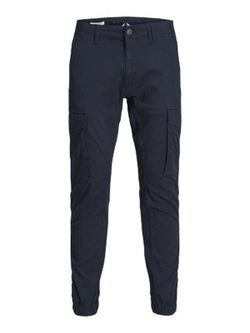 Pantalón cargo algodón con bolsillos Jack & Jones Navy