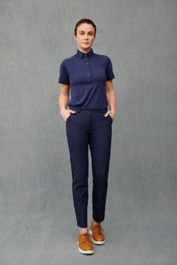 Pantalón Chino Mujer, azul o marrón