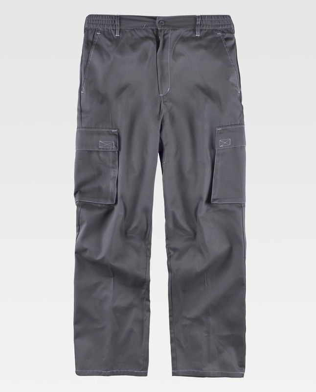 Pantalón con cintura elástica Gris
