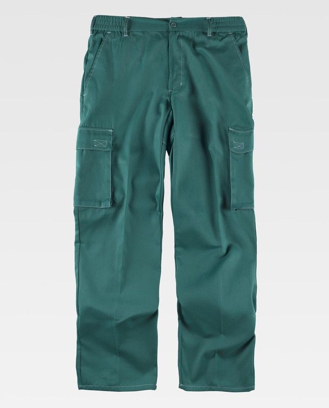 Pantalón con cintura elástica Verde