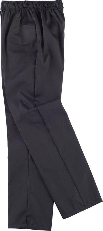 Pantalón con elástico en cintura Negro