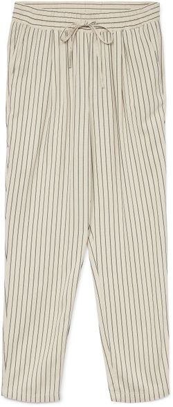 Pantalón con goma y cordón rayas Vero Moda Silver Lining