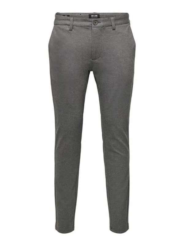 Pantalón con muestra espiga Only & Sons Capuccino