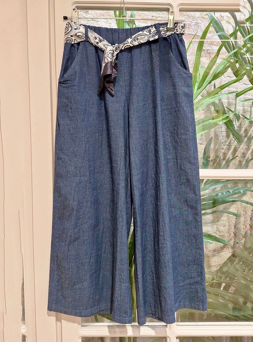 Pantalón Corsario azul denim