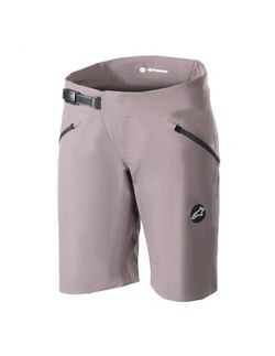 🩳🚵‍♀️ Pantalón Corto Alpinestars Stella Drop Algorithm W Gris Sparrow – Rendimiento Técnico para MTB Mujer 🌿✨