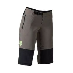 🩳🔥 Pantalón Corto Fox Defend Race para Mujer Gris Peltre | Protección, Comodidad y Rendimiento en MTB : Rendimiento y Estilo en Cada Ruta