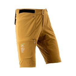 🤎🚵‍♂️ Pantalón Corto Leatt MTB Trail 6.0 Cargo Marrón Brass | Máxima comodidad y funcionalidad en tus rutas 🌄