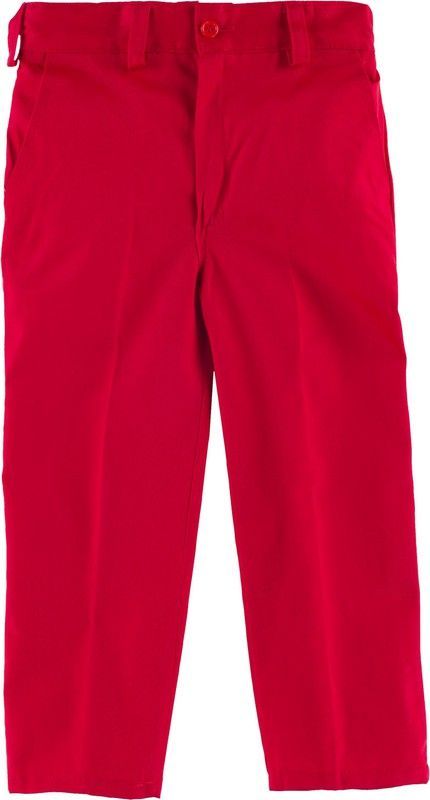 Pantalón de niño, cintura elástica, dos bolsos inclinados Rojo