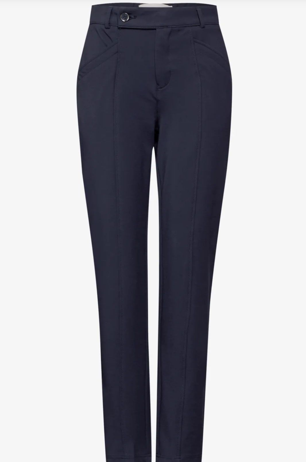 Pantalón de punto tobillero con repunte Street One Night Sky