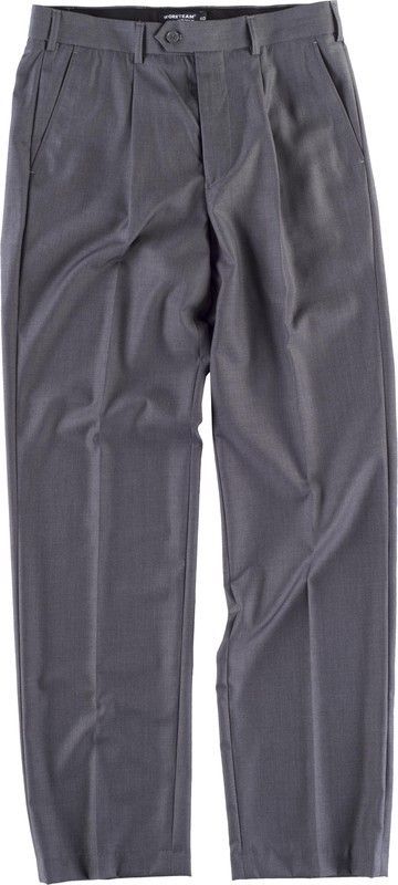 Pantalón de vestir de hombre con pinzas Gris