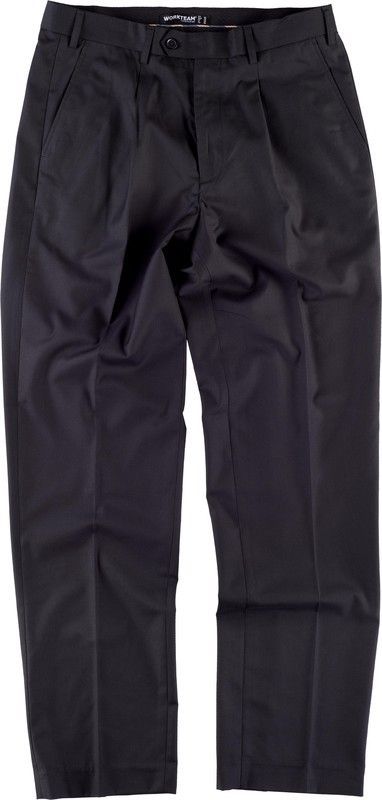 Pantalón de vestir de hombre con pinzas Negro