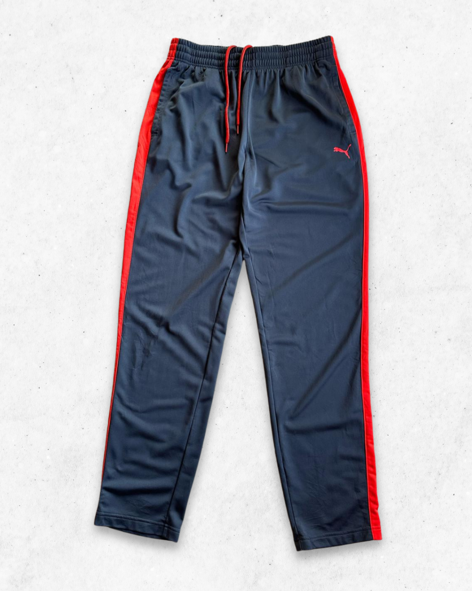 Pantalón Deportivo Puma Gris y Rojo L