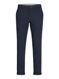 Pantalón elástico con muestra geométrica Jack & Jones Navy