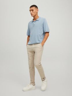 Pantalón elástico con muestra geométrica Jack & Jones Sand