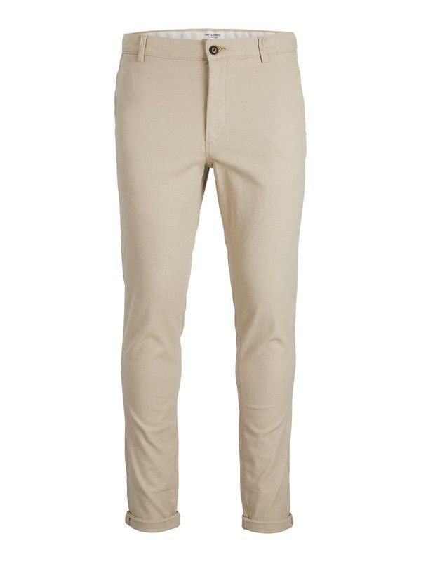 Pantalón elástico con muestra geométrica Jack & Jones Sand