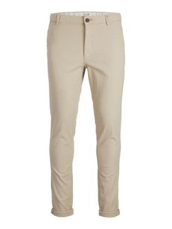 Pantalón elástico con muestra geométrica Jack & Jones Sand