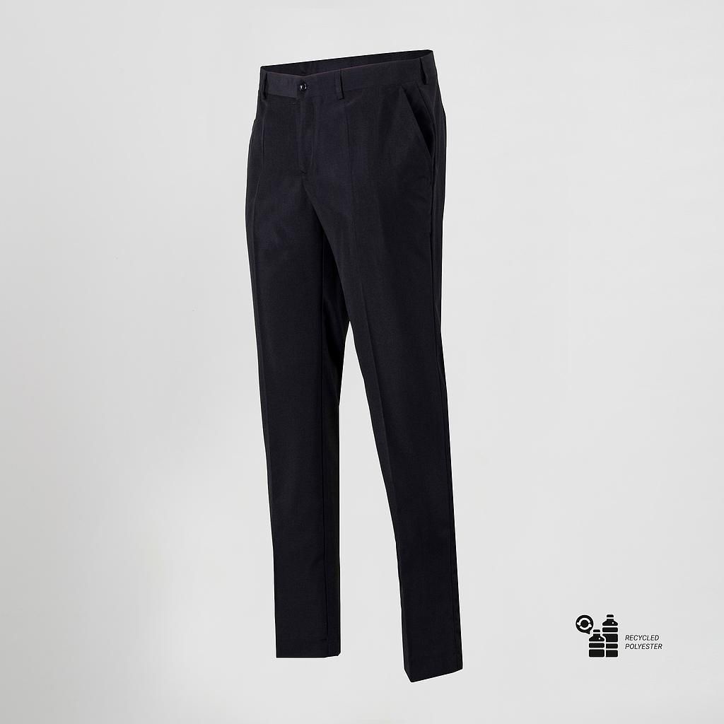 Pantalón hombre vestir microfibra negro