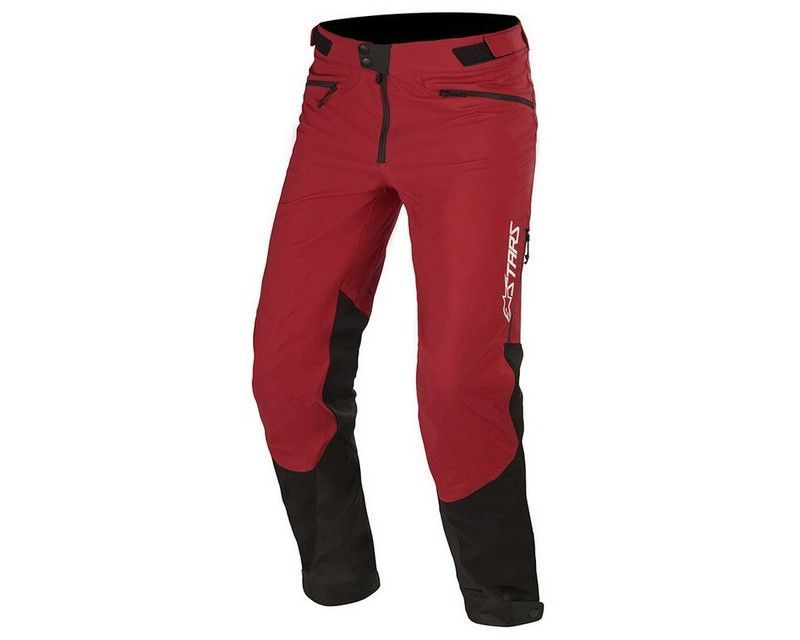 🖤🩳 Pantalón Largo Alpinestars Nevada | Protección, Comodidad y Rendimiento para MTB y Outdoor 🌄 Rojo-Negro